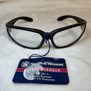 Smith & Wesson NWT‎ Safety 99.9% UV Pr Glasses Shooting Goggles Clear ANSI Z87.1